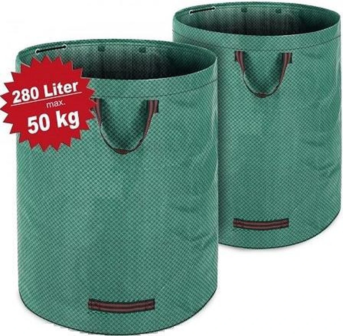 Gardebruk Tuinafvalzak - 2 Stuks 280L – 77x67cm/Opvouwbaar - Groen 3 Gardebruk Tuinafvalzak - 2 Stuks 280L – 77x67cm/Opvouwbaar - Groen - Afbeelding 3