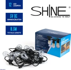 SHINE - Lichtsnoer - Lichtslinger Op Zonne-energie - Solar Led Prikkabel - Feestverlichting - Lampjes Slinger - Tuinverlichting - Vintage Basic Sfeerverlichting - 10 Meter En 12 Led Plug-In Lampen -Tuinwereld Verkoop 1200x1176 6