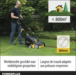 Powerplus POWXG7516 Elektrische Verticuteermachine - Mos Verwijderaar - 1800W - 360mm Maaibreedte- 45L Opvangbak - Incl. Gazonbeluchter/grasbeluchter 11 Powerplus POWXG7516 Elektrische Verticuteermachine - Mos Verwijderaar - 1800W - 360mm Maaibreedte- 45L Opvangbak - Incl. Gazonbeluchter/grasbeluchter -Tuinwereld Verkoop 1200x1177 6