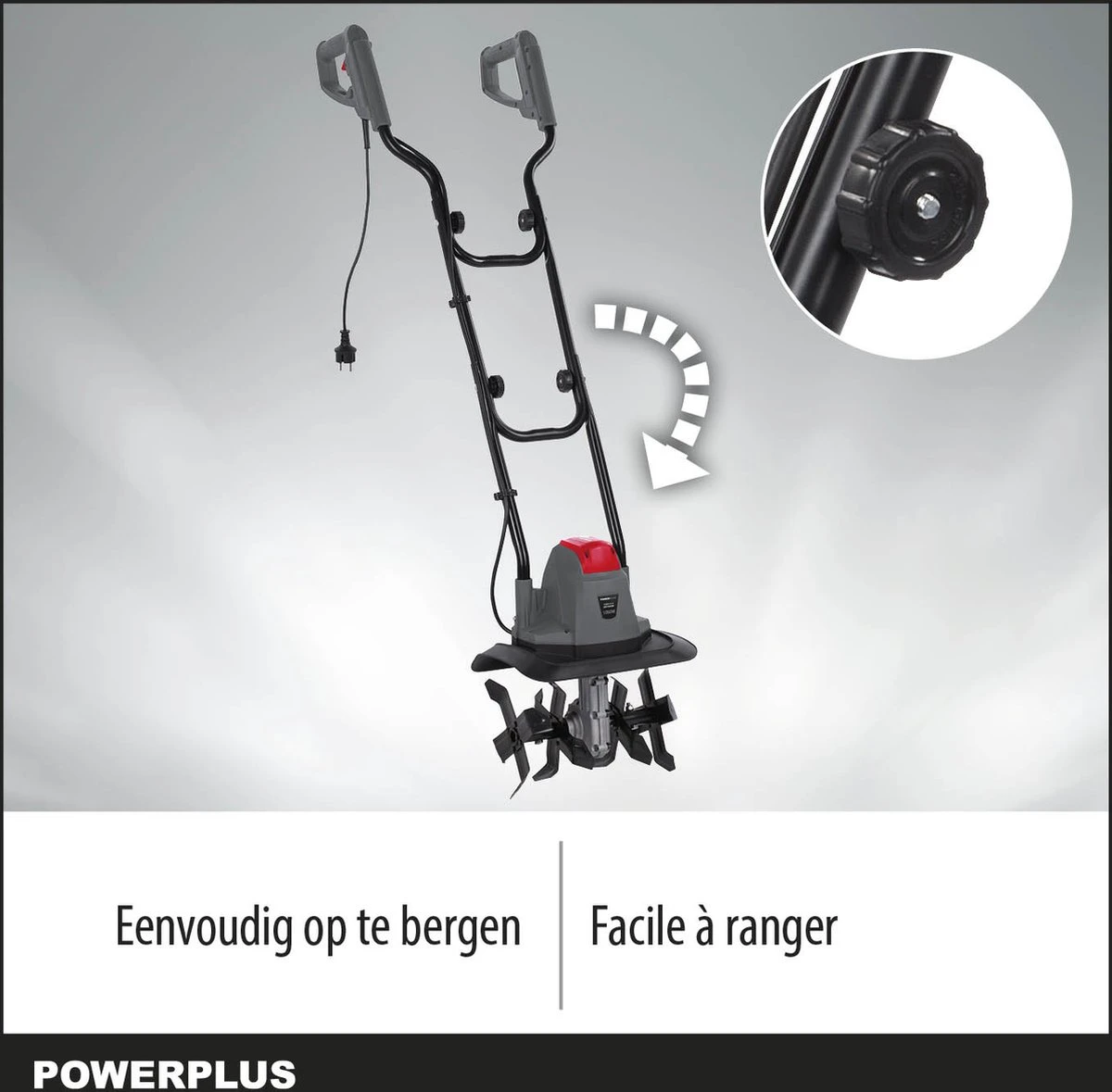 Powerplus POWEG7010 Tuinfrees - 1050W - Werkbreedte 320mm - Werkdiepte Max. 220mm - Incl. 4 Messen 4 Powerplus POWEG7010 Tuinfrees - 1050W - Werkbreedte 320mm - Werkdiepte Max. 220mm - Incl. 4 Messen - Afbeelding 4