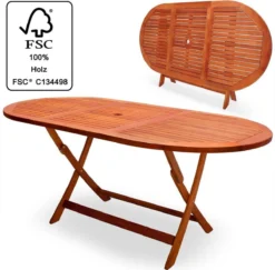 Merkloos Tuintafel Acaciahout - 160x85x75cm - FSC-gecertificeerd -Tuinwereld Verkoop 1200x1180 1
