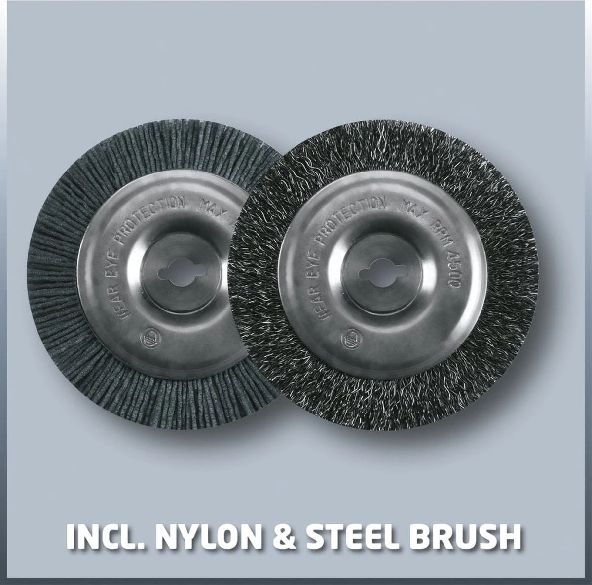 Einhell Accu Voegenreiniger GE-CC 18 Li-Solo Power X-Change (Li-Ion - 18 V - 1200 T/min - Borsteldiameter 10 Cm - Incl. Staal- En Nylonborstel - Zonder Accu En Lader) 15 Einhell Accu Voegenreiniger GE-CC 18 Li-Solo Power X-Change (Li-Ion - 18 V - 1200 T/min - Borsteldiameter 10 Cm - Incl. Staal- En Nylonborstel - Zonder Accu En Lader) - Afbeelding 15