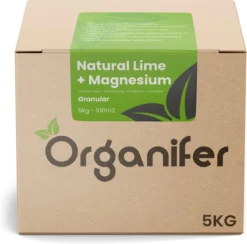 Kalk Korrel Meststof Verrijkt Met Magnesium (5Kg - Voor 100m2) Voor Dieper Bladgroen (+PH) Speciaal Voor Gazon, Perken, Moestuin En Openbaar Groen - Organifer