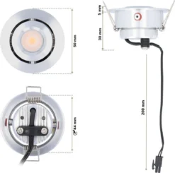 HOFTRONIC Sienna - Veranda Inbouwspots 6x3W - 12 Volt - Complete Veranda Set - 2700K Zeer Warm Wit - IP44 Waterdicht - Dimbare Inbouwspots Met Afstandsbediening - Kantelbaar - 5mm Diameter - 30mm Inbouwdiepte Voor Badkamer En Tuin -Tuinwereld Verkoop 1200x1188 7