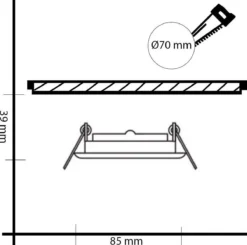 HOFTRONIC™ LED Inbouwspots 3 Spots - Zwart - Rond - IP65 - GU10 - Dimbaar - Spot Bari - 5 Watt 2700K Warm Wit -Tuinwereld Verkoop 1200x1189 8