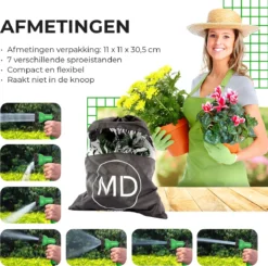 Uitrekbare Tuinslang Tot 15 Meter Van MD-goods ® - Tuinsproeier - Tuin Besproeien - Waterslang - Sproeikop - Groen - Flexibel Elastisch 10 Uitrekbare Tuinslang Tot 15 Meter Van MD-goods ® - Tuinsproeier - Tuin Besproeien - Waterslang - Sproeikop - Groen - Flexibel Elastisch -Tuinwereld Verkoop 1200x1191 17