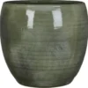 Mica Decorations Lester Bloempot - H31 X Ø33 Cm - Terracotta - Groen