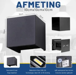 WRH - Set Van 2 Wandlamp Binnen Industrieel - Wandlamp Buiten - Waterdicht IP65 - Industrieel Modern - Set Van 2 -Tuinwereld Verkoop 1200x1192 14