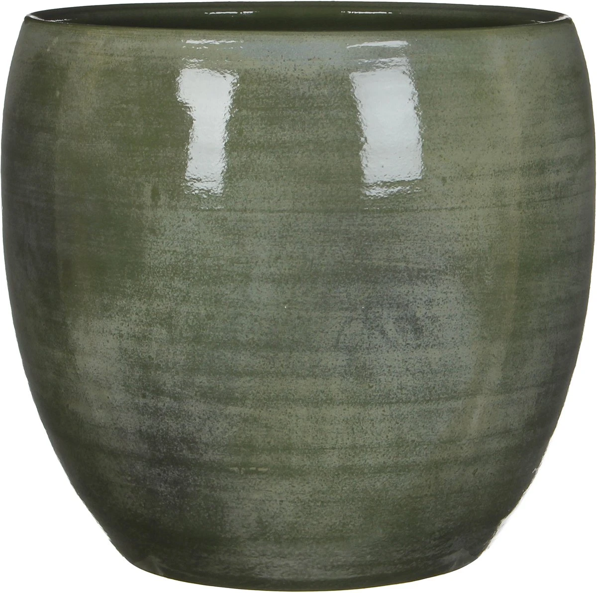 Mica Decorations Lester Bloempot - H31 X Ø33 Cm - Terracotta - Groen 12 Mica Decorations Lester Bloempot - H31 X Ø33 Cm - Terracotta - Groen - Afbeelding 12