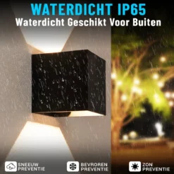 WRH - Set Van 2 Wandlamp Binnen Industrieel - Wandlamp Buiten - Waterdicht IP65 - Industrieel Modern - Set Van 2 -Tuinwereld Verkoop 1200x1194 9