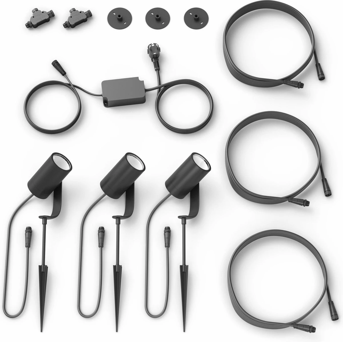 Philips Hue Lily Tuinspot Starterspakket Met Hue Bridge - Prikspot White And Color Ambiance - Prikspots Voor Buiten - Tuinverlichting - 3 Spots - Zwart 8 Philips Hue Lily Tuinspot Starterspakket Met Hue Bridge - Prikspot White And Color Ambiance - Prikspots Voor Buiten - Tuinverlichting - 3 Spots - Zwart - Afbeelding 8