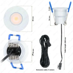 6x Milano RVS Smart LED Inbouwspots Complete Set - Wifi & Bluetooth - 12V - 3 Watt - 2700K Warm Wit - Veranda Verlichting - Voor Binnen En Buiten -Tuinwereld Verkoop 1200x1198 29