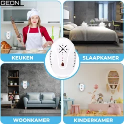Merkloos GEON Ultrasonic Muizenverjager - 4Stuks - Ongedierte Verjager - Muizenverjager Ultrasone Binnen - 3 Ultrasone Standen Beschikbaar - Muizengif - Muizenvallen Voor Binnen -Tuinwereld Verkoop 1200x1198 57