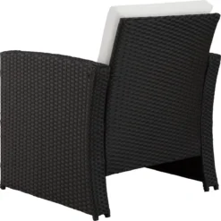 Tectake - Wicker Zitgroep Tuinset Lucca - Zwart - 404131 -Tuinwereld Verkoop 1200x1198 8