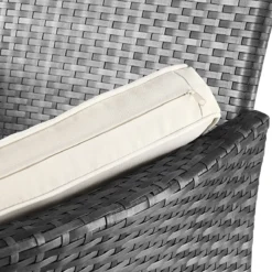 Casaria Polyrattan Tuinbank - Incl. Tafel & Kussens 7 Cm - Grijs -Tuinwereld Verkoop 1200x1200 102