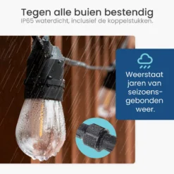 Gologi Lichtsnoer Buiten En Binnen - Lichtslinger 10M - Tuinverlichting LED - Warme Sfeerverlichting 2700K - Smart Verlichting - Koppelbaar Tot 25M -Tuinwereld Verkoop 1200x1200 1034