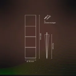 Calex Smart Outdoor LED Buitenlamp - Slimme Grondspot - Sokkellamp RGB En Warm Wit Licht- 4W - Zwart -Tuinwereld Verkoop 1200x1200 1090