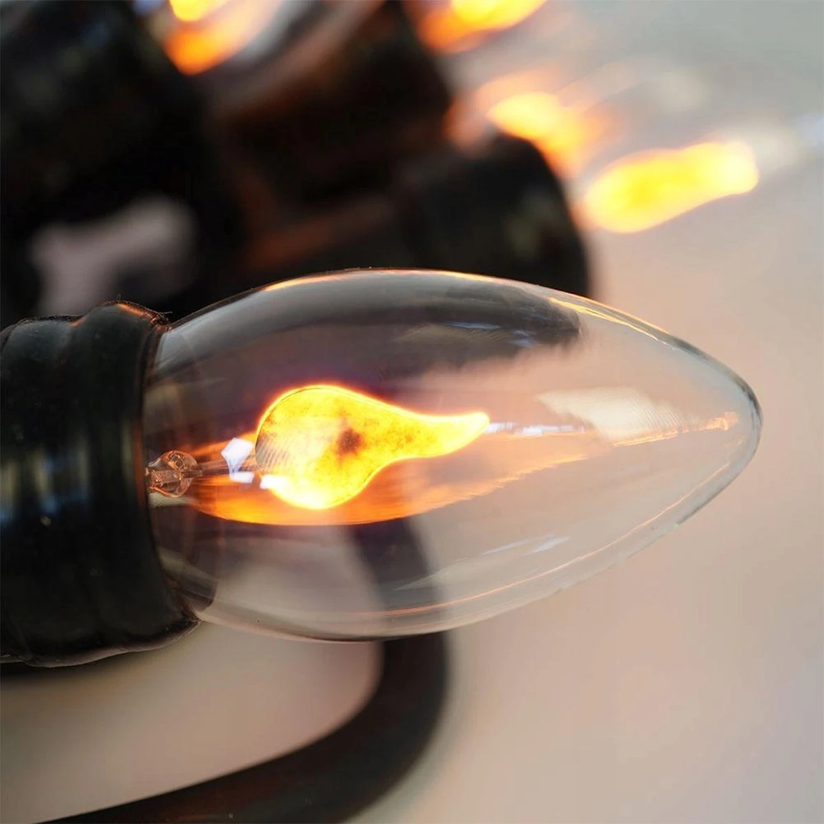 Merkloos Sprookjesverlichting 3,6 M Met 10 Bollen Warm Wit Vlameffect 4 Merkloos Sprookjesverlichting 3,6 M Met 10 Bollen Warm Wit Vlameffect - Afbeelding 4