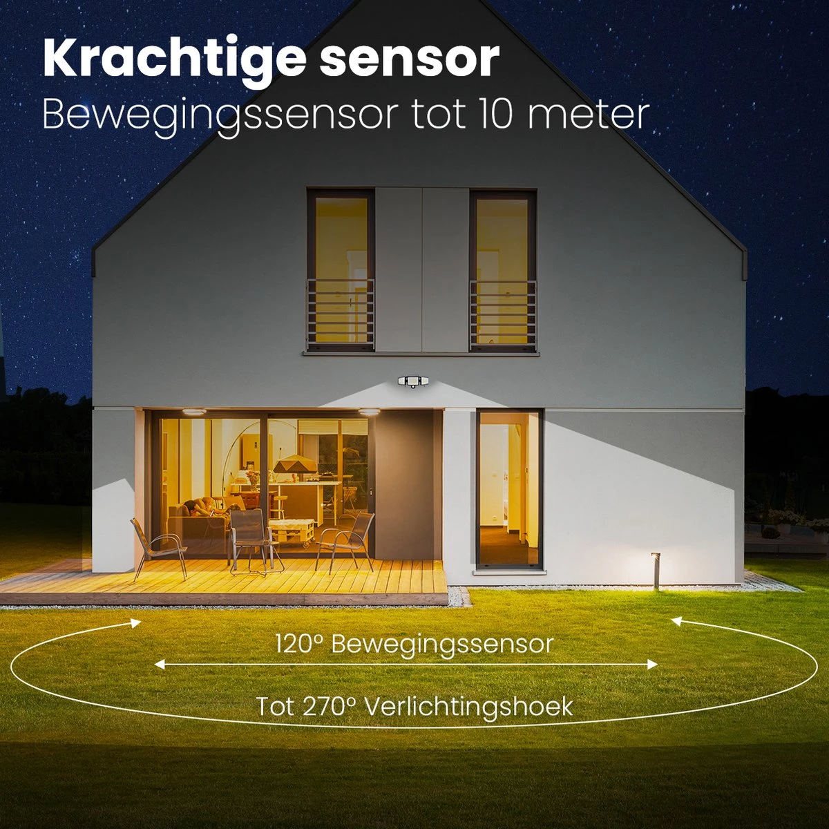 Auronic Buitenlamp - Zonne-energie - Bewegingssensor - 210 LED's Wandlamp - Tuinverlichting - IP65 - Zwart - 2 Stuks 7 Auronic Buitenlamp - Zonne-energie - Bewegingssensor - 210 LED's Wandlamp - Tuinverlichting - IP65 - Zwart - 2 Stuks - Afbeelding 7