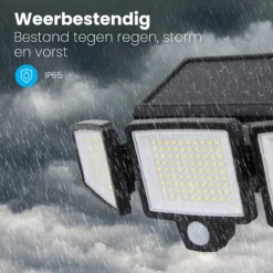 Auronic Buitenlamp - Zonne-energie - Bewegingssensor - 210 LED's Wandlamp - Tuinverlichting - IP65 - Zwart - 2 Stuks -Tuinwereld Verkoop 1200x1200 1122