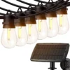 Lichtsnoer - Lichtslinger Op Zonne-energie - Solar Led Prikkabel - Feestverlichting - Lampjes Slinger - Tuinverlichting - Vintage Basic Sfeerverlichting - 15 Meter En 12 Led E27 Lampen
