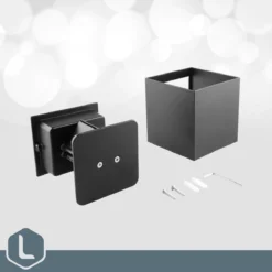 Lura Life - Design Wandlamp Kubus Met Bewegingssensor - LED - Zwart - 3000K Warm Wit - IP65 Waterdicht - Muurlamp - Geschikt Voor Binnen & Buiten - Motion Sensor -Tuinwereld Verkoop 1200x1200 1175