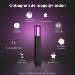 Philips Hue Impress Sokkellamp - Wit En Gekleurd Licht - Zwart - Hoog -Tuinwereld Verkoop 1200x1200 1238