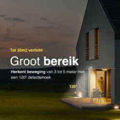 Vivid Green Solar Buitenlamp Met Bewegingssensor 208 LED - Wandlamp Op Zonne Energie - Tuinverlichting - Waterdicht - Met Sensor - Lamp - Zwart -Tuinwereld Verkoop 1200x1200 1282