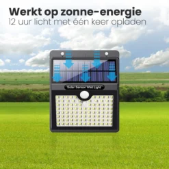 Auronic Solar Buitenlamp Met Bewegingssensor - 97 LED's - Wit Licht - Op Zonne-energie - IP65 Waterdicht - 4 Stuks -Tuinwereld Verkoop 1200x1200 1304