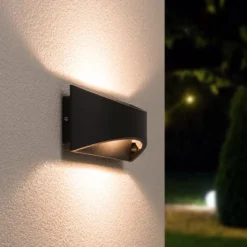 HOFTRONIC Lowa - LED Wandlamp Rechthoek - Up And Down Light (2 Lichts) - 6 Watt 3000K Warm Wit Licht - Modern Design - IP54 Waterdicht - Geschikt Als Binnen En Buiten Wandlamp - 3 Jaar Garantie -Tuinwereld Verkoop 1200x1200 1391