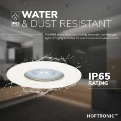 HOFTRONIC - 6x Bari LED Inbouwspots Badkamer Wit - GU10 LED Spots Inbouw - 5W 400lm - 4000K Neutraal Wit Licht - IP65 Waterdicht - Inbouw Spots Plafond - Plafondspots Voor Woonkamer, Keuken, Slaapkamer En Buiten -Tuinwereld Verkoop 1200x1200 1394