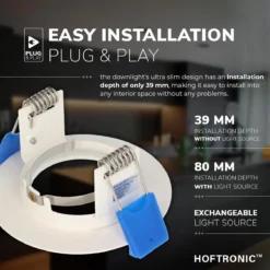 HOFTRONIC - 6x Bari LED Inbouwspots Badkamer Wit - GU10 LED Spots Inbouw - 5W 400lm - 4000K Neutraal Wit Licht - IP65 Waterdicht - Inbouw Spots Plafond - Plafondspots Voor Woonkamer, Keuken, Slaapkamer En Buiten -Tuinwereld Verkoop 1200x1200 1398