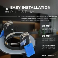 HOFTRONIC™ LED Inbouwspots 3 Spots - Zwart - Rond - IP65 - GU10 - Dimbaar - Spot Bari - 5 Watt 2700K Warm Wit -Tuinwereld Verkoop 1200x1200 1405