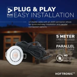 HOFTRONIC Sienna - Veranda Inbouwspots 6x3W - 12 Volt - Complete Veranda Set - 2700K Zeer Warm Wit - IP44 Waterdicht - Dimbare Inbouwspots Met Afstandsbediening - Kantelbaar - 5mm Diameter - 30mm Inbouwdiepte Voor Badkamer En Tuin -Tuinwereld Verkoop 1200x1200 1416