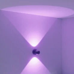 Hoftronic Smart Cupo - LED Wandlamp Up & Down Smart - RGBWW 16,5 Miljoen Kleuren - 6 Watt 600 Lumen - Zwart - Gevellamp Met Music Sync - IP54 Waterdicht - Geschikt Als Wandlamp Buiten, Wandlamp Badkamer En Wandlamp Binnen - 3 Jaar Garantie -Tuinwereld Verkoop 1200x1200 1443