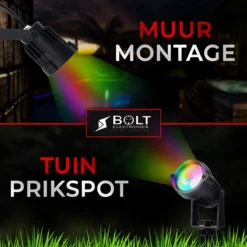 Bolt Electronics ® Tuinspot – Tuinverlichting LED Buiten – Hanglamp Buitenverlichting – Prikspot Buitenlamp - RGB Lamp – Bedienbaar Via App Tuinlamp – IP68 Waterdicht Muurlamp – Wandlamp – Verlichting Terras En Tuin – 9 Stuks -Tuinwereld Verkoop 1200x1200 1463