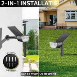 Happy Goods - Solar Prikspot - Buitenlampen - Tuinsteker - Buiten - Solar - Tuinverlichting - Lampen - Buiten Verlichting - Tuinlantaarn - Padverlichting - Zonne-energie - Warm White - Prikspot - Zomer - Duurzaam -Tuinwereld Verkoop 1200x1200 1482