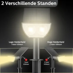 Happy Goods - Solar Prikspot - Buitenlampen - Tuinsteker - Buiten - Solar - Tuinverlichting - Lampen - Buiten Verlichting - Tuinlantaarn - Padverlichting - Zonne-energie - Warm White - Prikspot - Zomer - Duurzaam -Tuinwereld Verkoop 1200x1200 1483