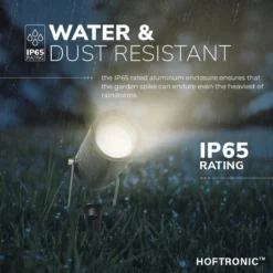 3x HOFTRONIC Spikey - Tuinspot Voor Buiten - LED - Zwart - 2700K Warm Wit - Waterdicht - 5 Watt - 400 Lumen - 230V - Verwisselbare GU10 Lamp - Prikspot Met Grondspies - Richtbaar - Aluminium - Voor Het Uitlichten Van Planten/struiken En Bomen -Tuinwereld Verkoop 1200x1200 1496