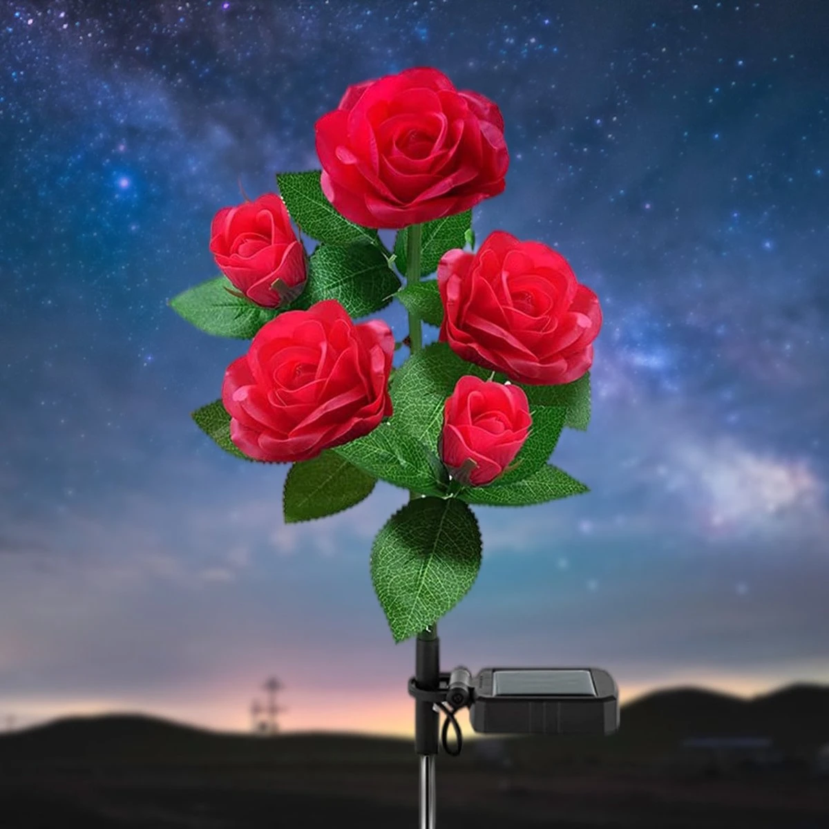 Merkloos 2 Stuks - Solar LED Rozen Tuinverlichting - IP65 Waterproof - Voor Buiten - Koraal Ontwerp - Decoratief Tuin Verlichting - Kunstbloemen Op Zonne- Energie - Tuinverlichting Op Zon Energie - Zonne Prikspot - Solar Tuindecor - Blauw 1 Merkloos 2 Stuks - Solar LED Rozen Tuinverlichting - IP65 Waterproof - Voor Buiten - Koraal Ontwerp - Decoratief Tuin Verlichting - Kunstbloemen Op Zonne- Energie - Tuinverlichting Op Zon Energie - Zonne Prikspot - Solar Tuindecor - Blauw