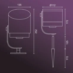 Philips Hue Lily XL-tuinspot - Wit En Gekleurd Licht - Zwart - Laagspanning -Tuinwereld Verkoop 1200x1200 1529