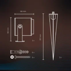 Calex Smart Outdoor 24v Tuinverlichting - Set Van 3 Slimme Grondspots - RGB En Warm Wit Licht - Zwart -Tuinwereld Verkoop 1200x1200 1545