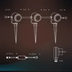 Calex Smart Outdoor 24v Tuinverlichting - Set Van 3 Slimme Grondspots - RGB En Warm Wit Licht - Zwart -Tuinwereld Verkoop 1200x1200 1546