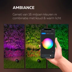 Calex Smart Outdoor 24v Tuinverlichting - Set Van 3 Slimme Grondspots - RGB En Warm Wit Licht - Zwart -Tuinwereld Verkoop 1200x1200 1552