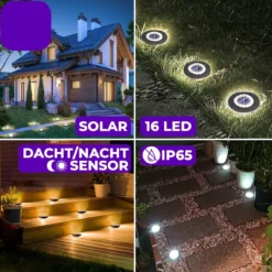 Shutterlight® 16 LED Solar Grondspot - Tuinverlichting - Zonlichtsensor - Zonne-energie - Matte Zwart - Warm Wit Licht - 4 Stuks - Buiten 12 Shutterlight® 16 LED Solar Grondspot - Tuinverlichting - Zonlichtsensor - Zonne-energie - Matte Zwart - Warm Wit Licht - 4 Stuks - Buiten -Tuinwereld Verkoop 1200x1200 1604
