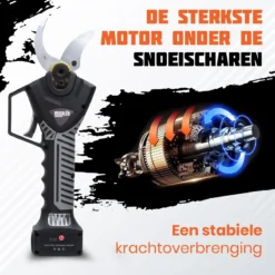Reichlër® Elektrische Snoeischaar - 40 Mm Snijdiameter - 2x Accu - Anti-cut Functie - Heggenschaar - Takkenschaar - Zwart -Tuinwereld Verkoop 1200x1200 1647