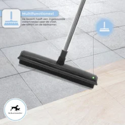 De Blaffende Kat 2 In 1 Rubberen Bezem – Bezem Binnen & Buiten – Vloerwisser Met Steel - Vloertrekker – Veger - Extra Lang 160cm -Tuinwereld Verkoop 1200x1200 1669