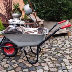 Gardebruk Kruiwagen 100L - Luchtband - 250kg Draagkracht Zilver -Tuinwereld Verkoop 1200x1200 1693