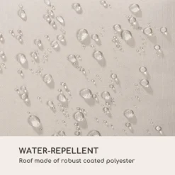 Blumfeldt Palermo Schommelbank - Hollywoodschommel 130 X 207 Cm - Ligbed Met Dak - Schommelstoel Voor 2 Personen - Tuinbank Inclusief Nekkussens - Stalen Frame En Polyester Dak - Grijs -Tuinwereld Verkoop 1200x1200 179