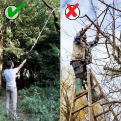 Iceberk Snoeischaar + Snoeizaag (1,45 - 3,70 M) - Telescopische Snoeischaar Voor Het Snoeien Van Bomen En Dichte Struiken Zonder Ladder -Tuinwereld Verkoop 1200x1200 1821